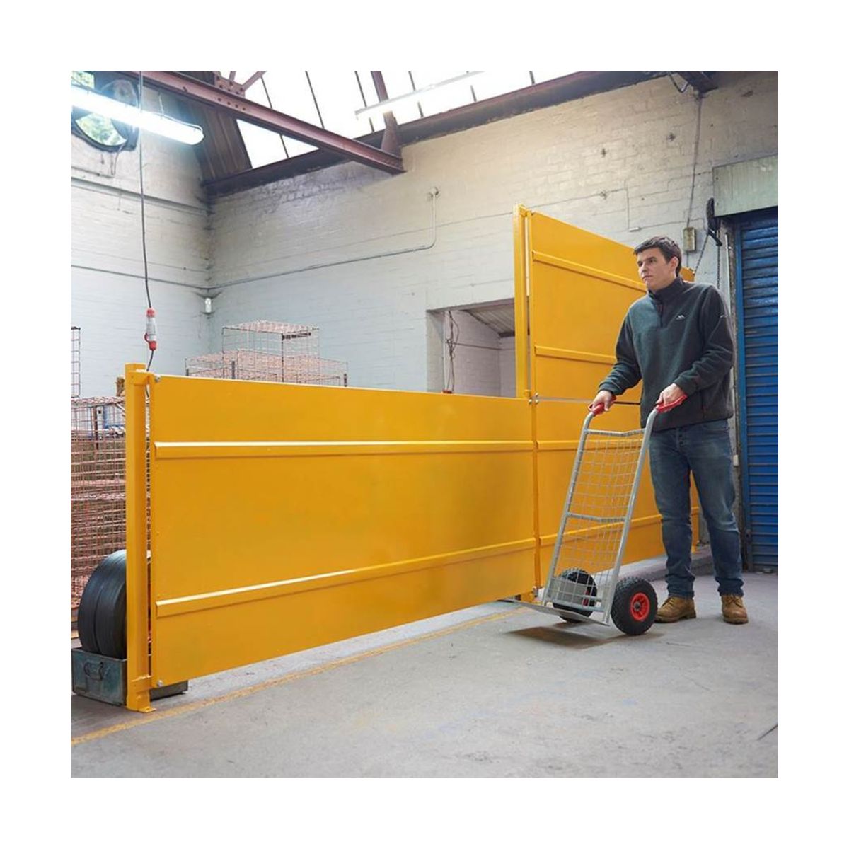Warehouse Steel Panel Partition Barrier System