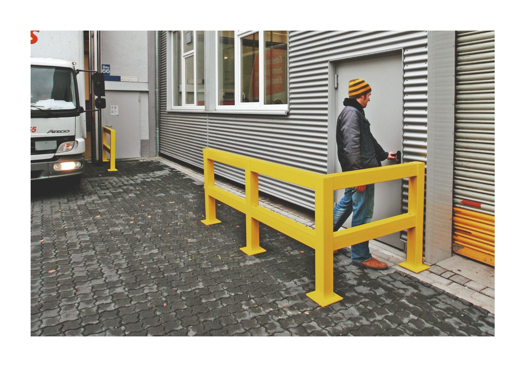 Heavy-Duty Outdoor Impact Protection Barrier System