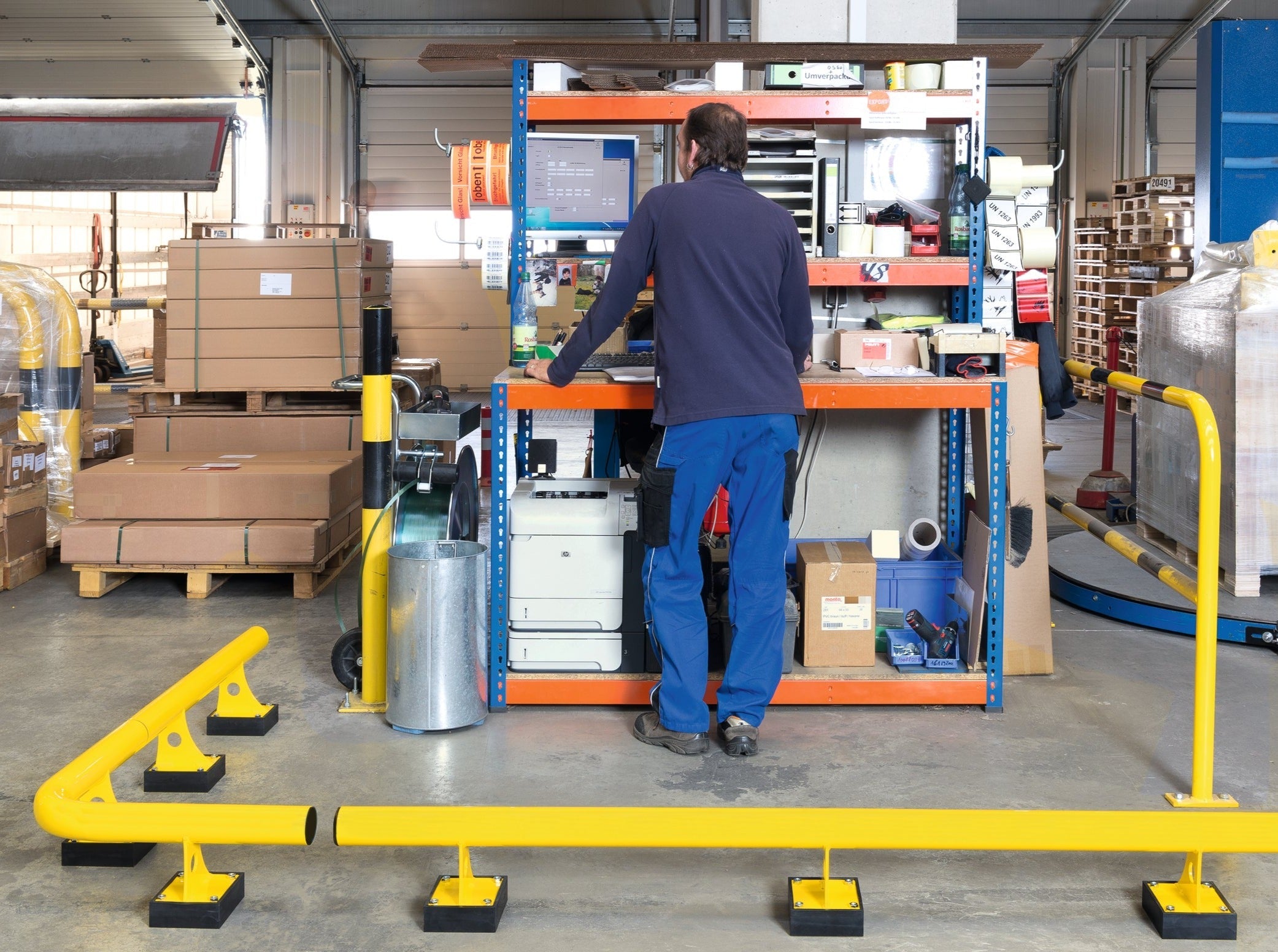 Raised Collision Protection Bars (Indoor Use)