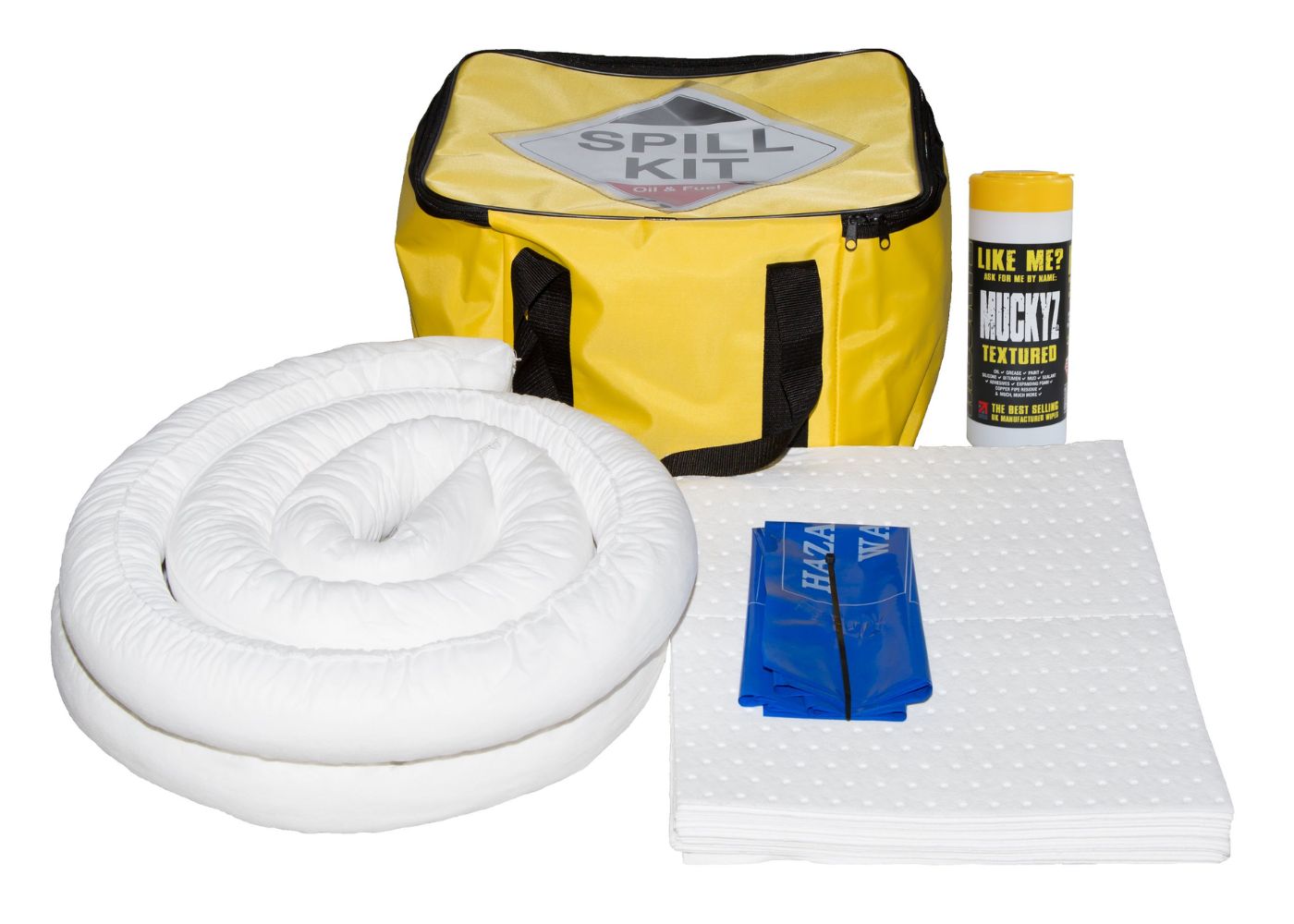 35 Litre Oil & Fuel Spill Kit in Cube Bag