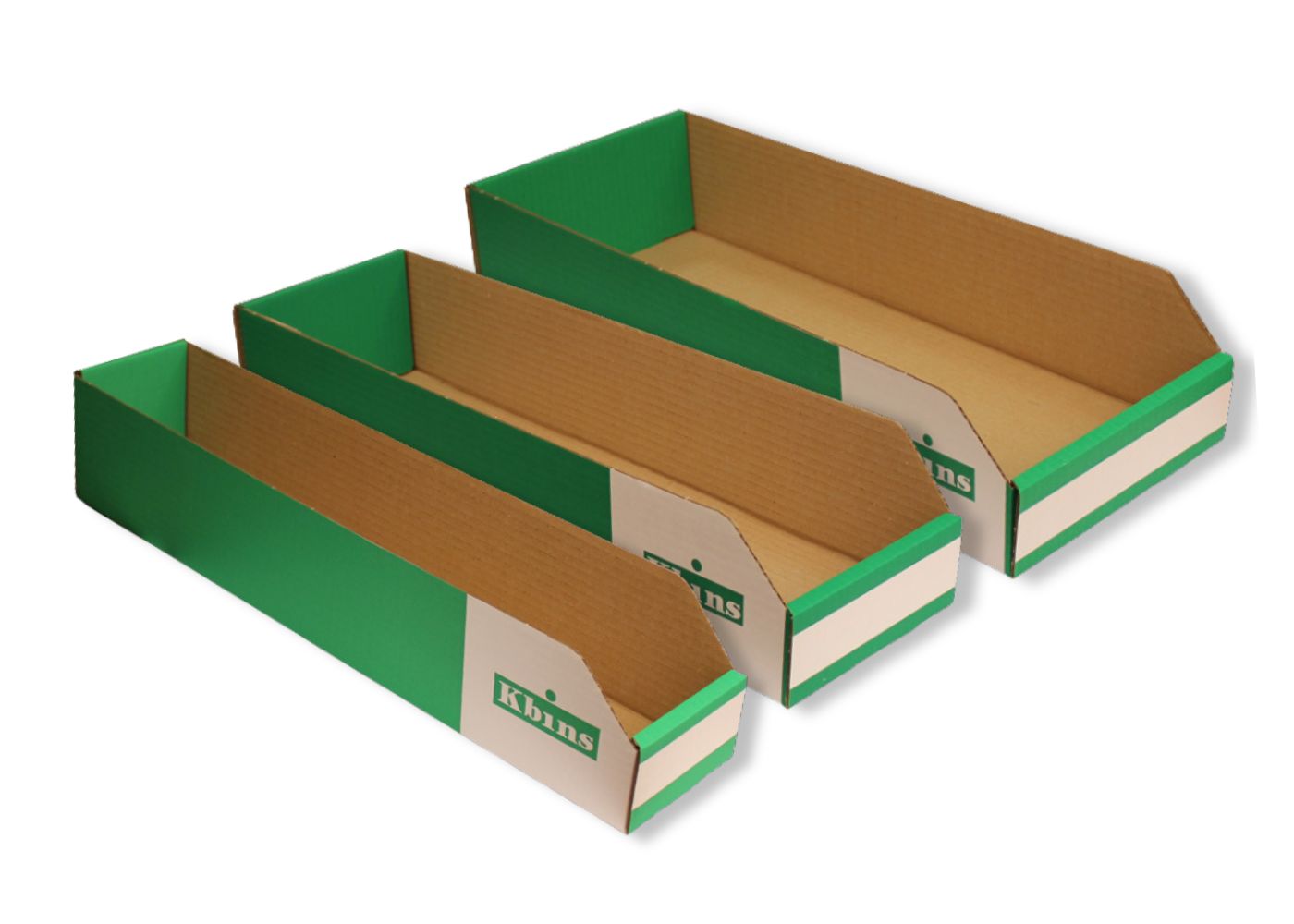 500mm (L) x 100mm (H) Cardboard Picking Bins (50 Pack)