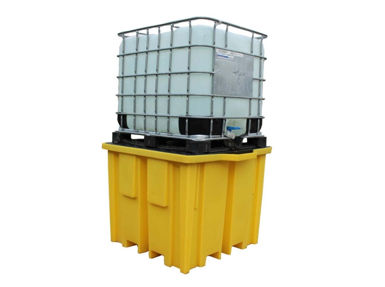 Single IBC Bund Pallet with 4-Way Forklift Access