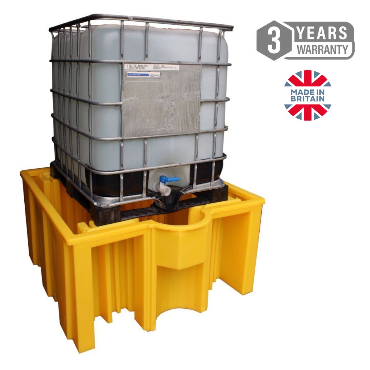 Single IBC Bund Pallet Without Deck