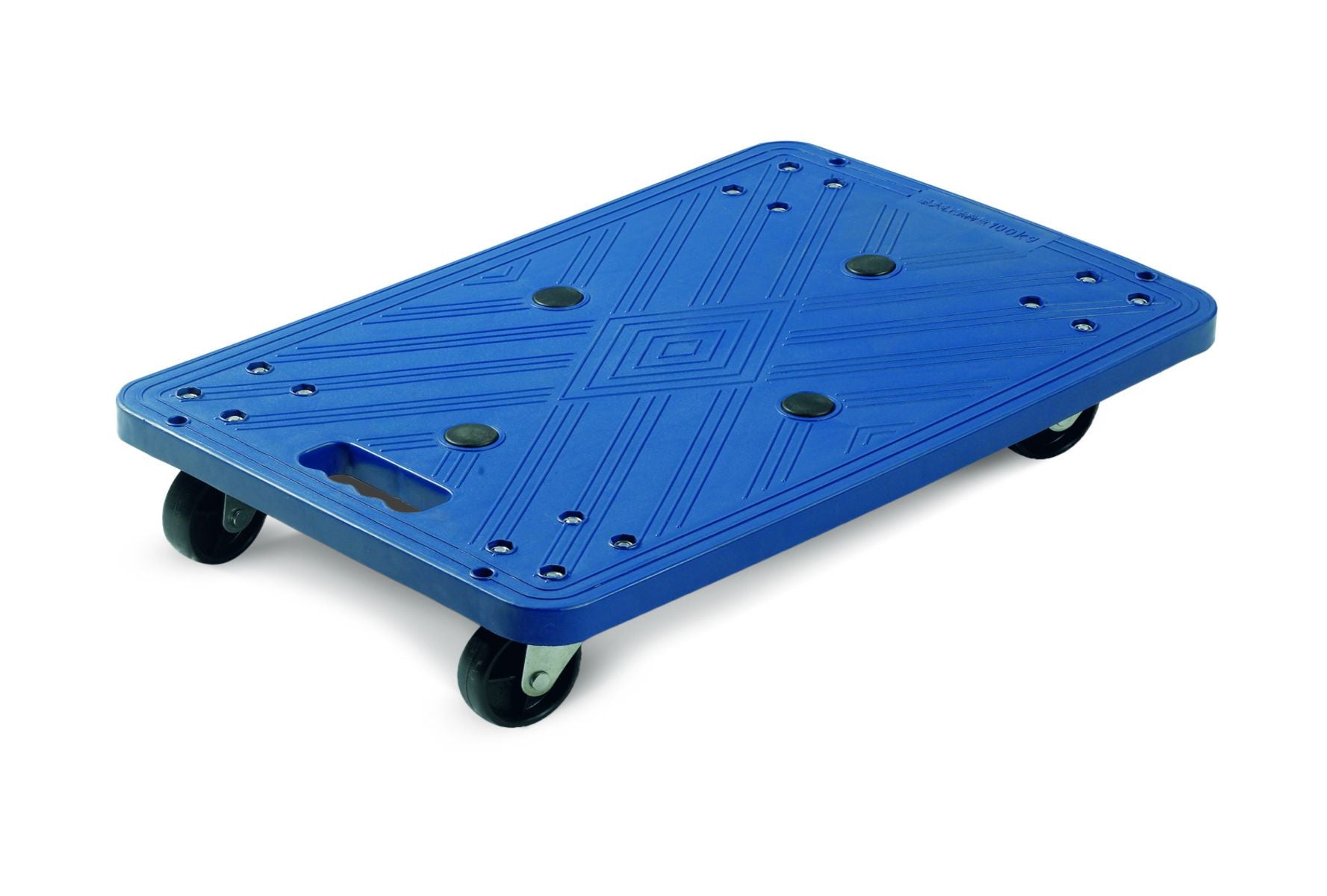 Basic Blue Plastic Dolly - 100kg Capacity