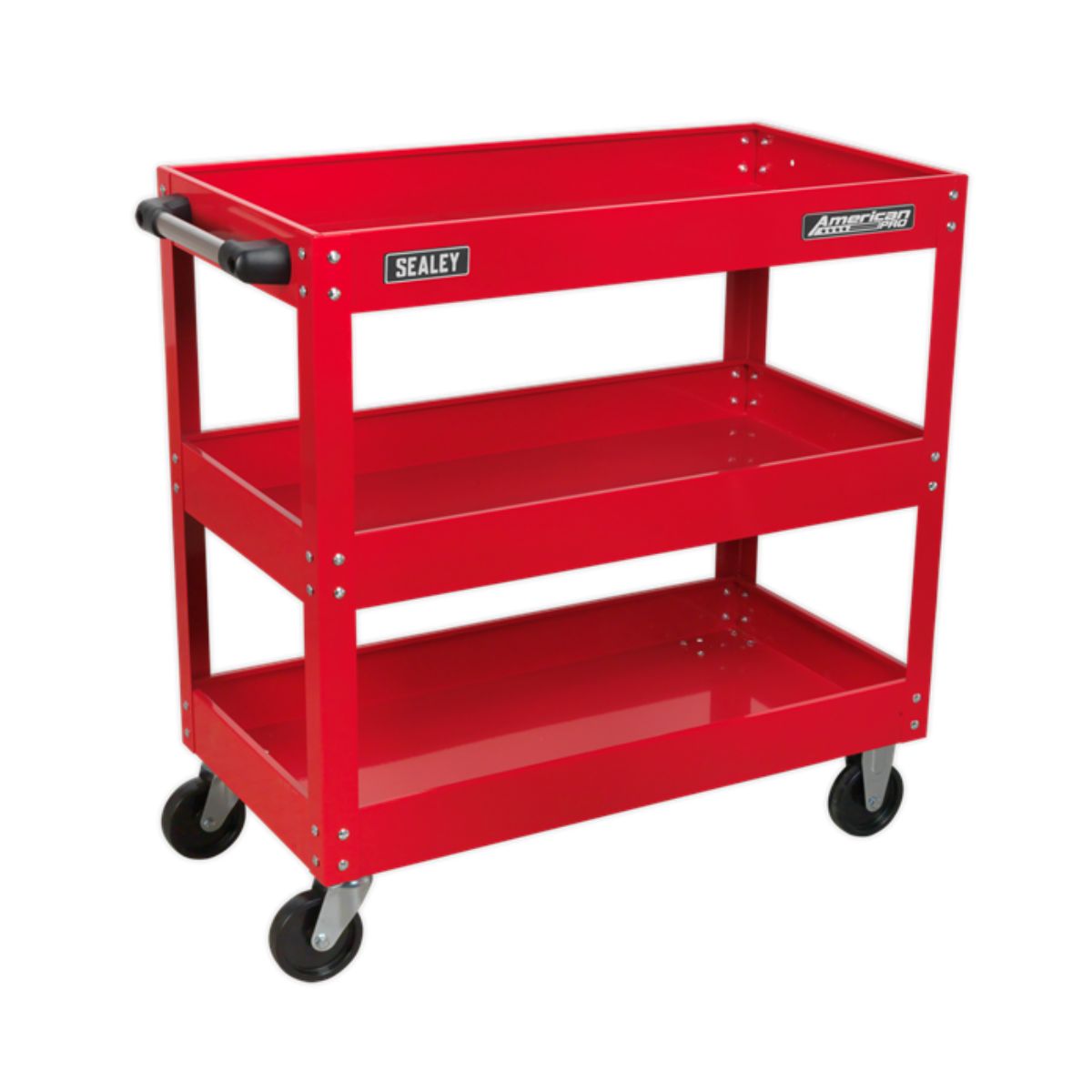 Light Duty 3 Tier Steel Shelf Trolley