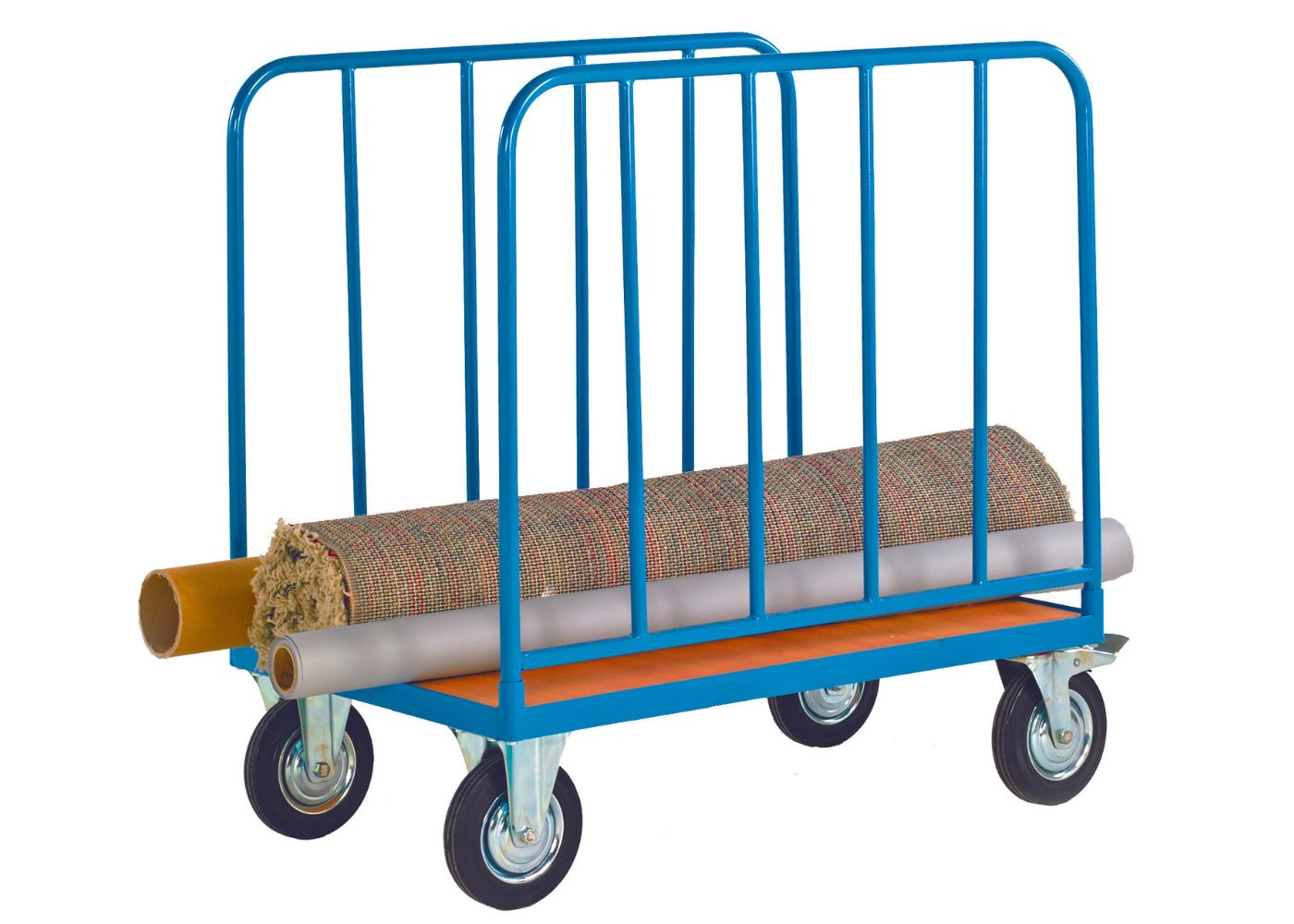 Heavy Duty Platform Truck with 2 Tubular Bar Sides
