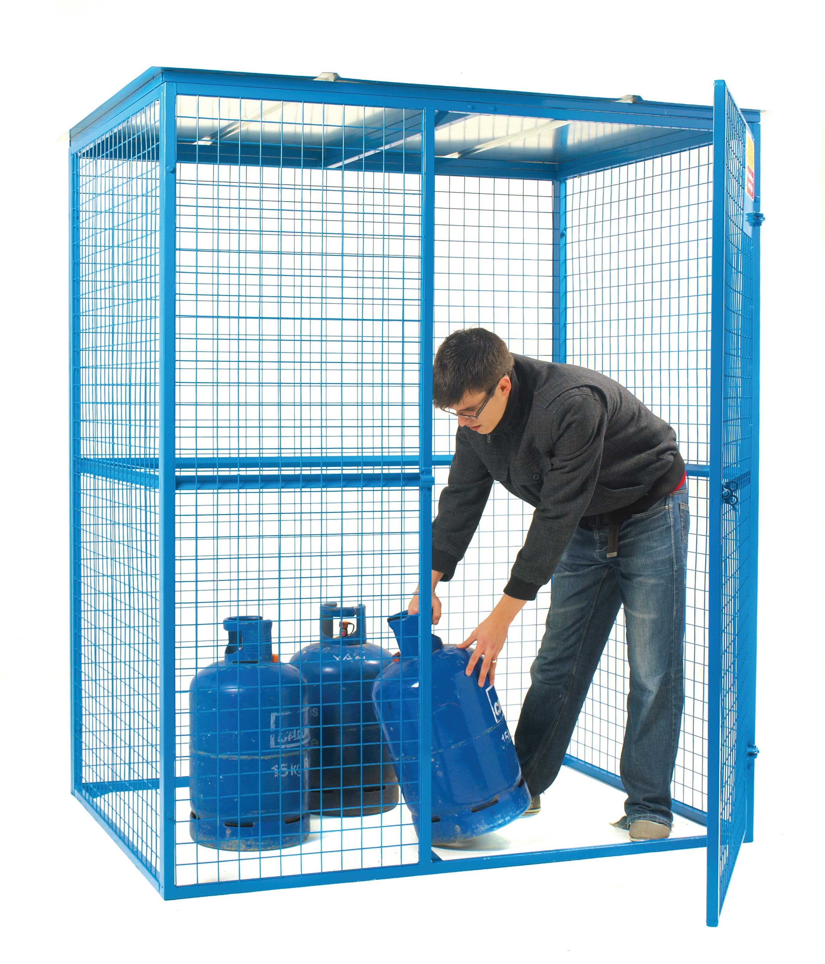 Lock Up Galvanised Steel Site Security Cage