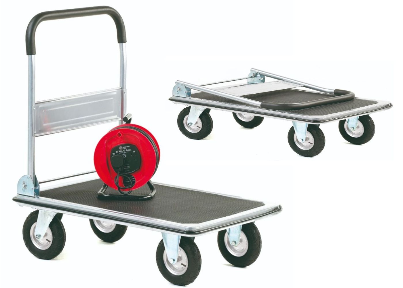 Large Wheel Folding Platform Trolley