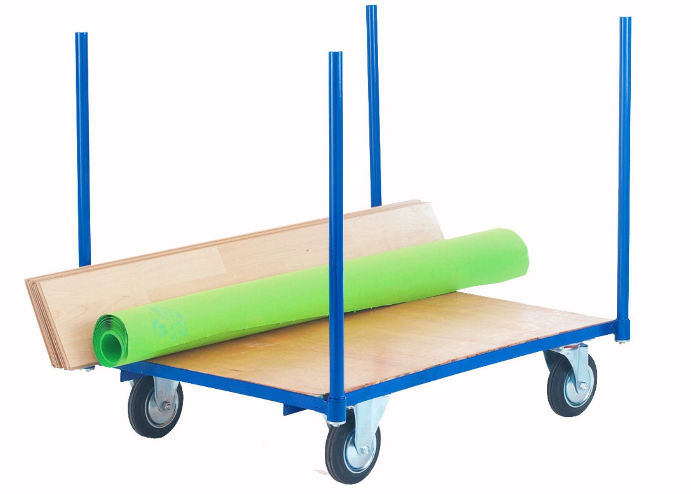 Heavy Duty Platform Truck with 4 Corner Posts