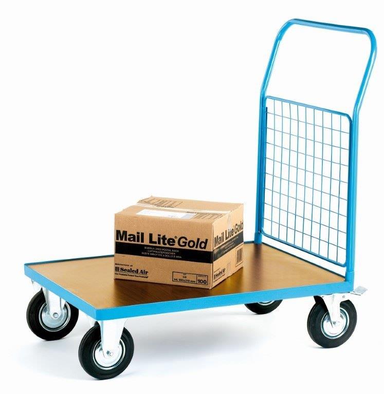 Heavy Duty Platform Trolley With 1 Mesh End