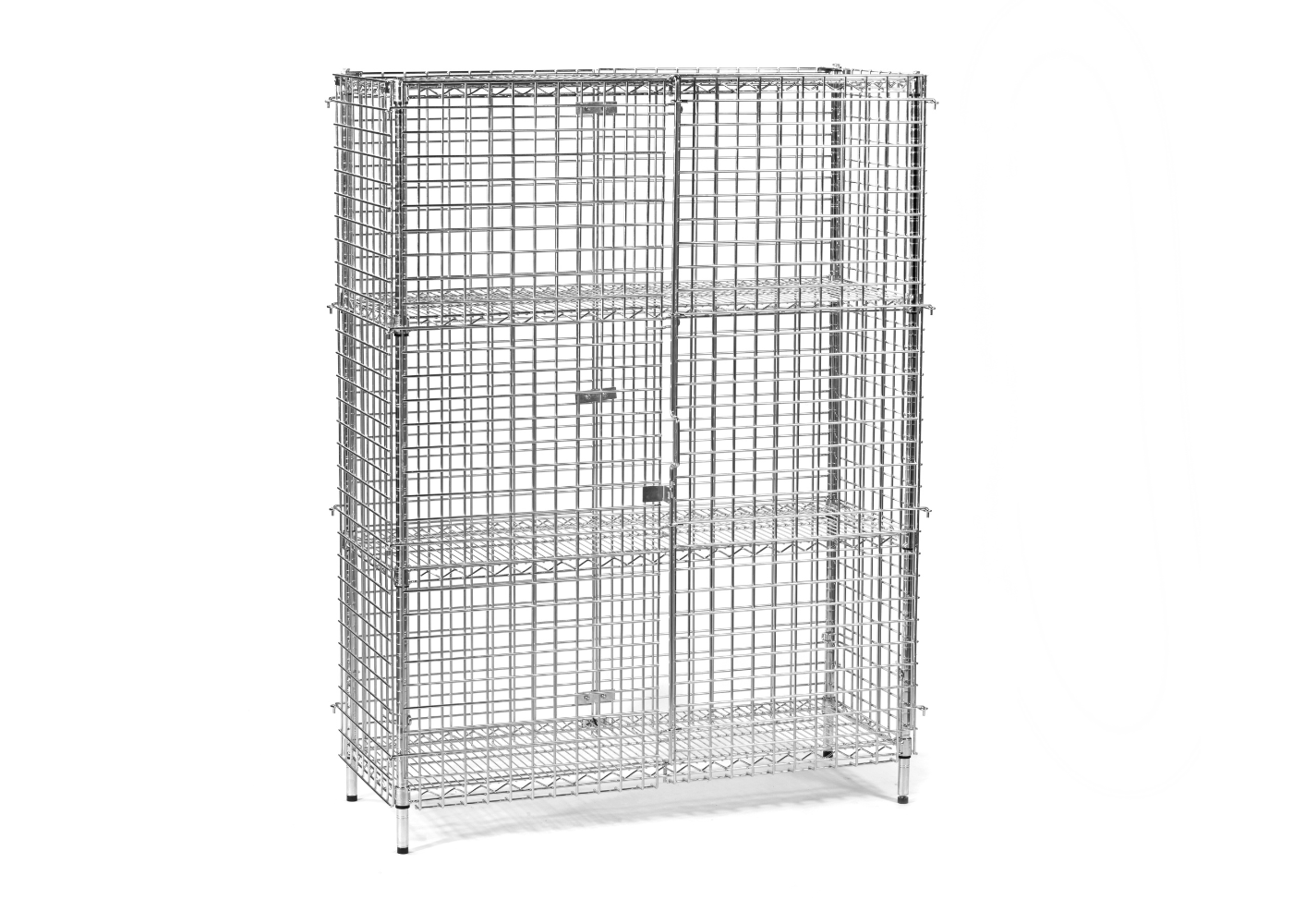 Static Four-Tier Wire Mesh Cage Lockers
