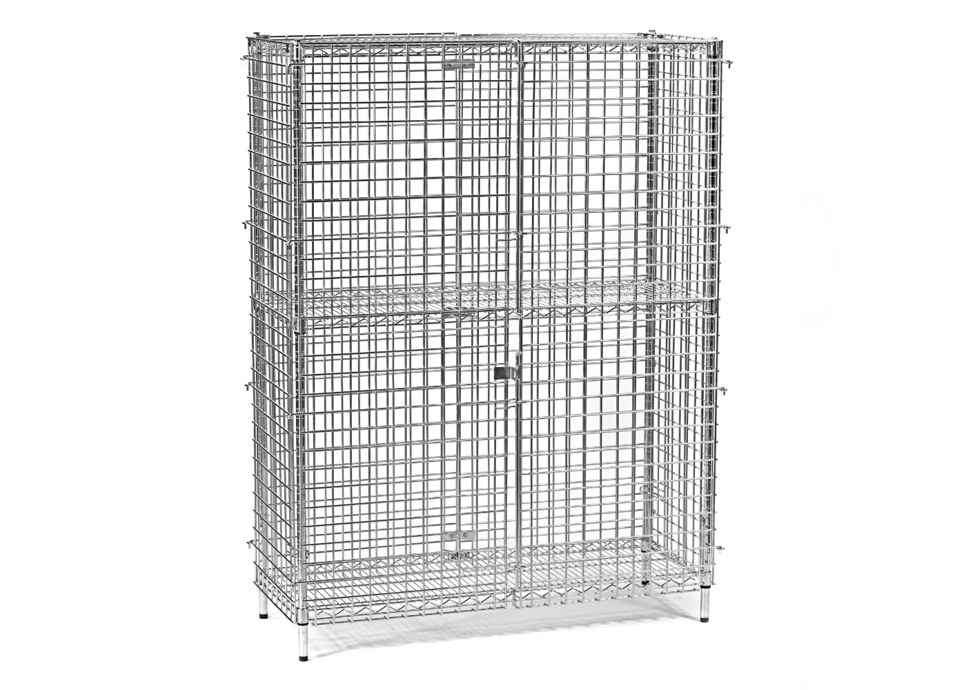 Static Three-Tier Wire Mesh Cage Lockers