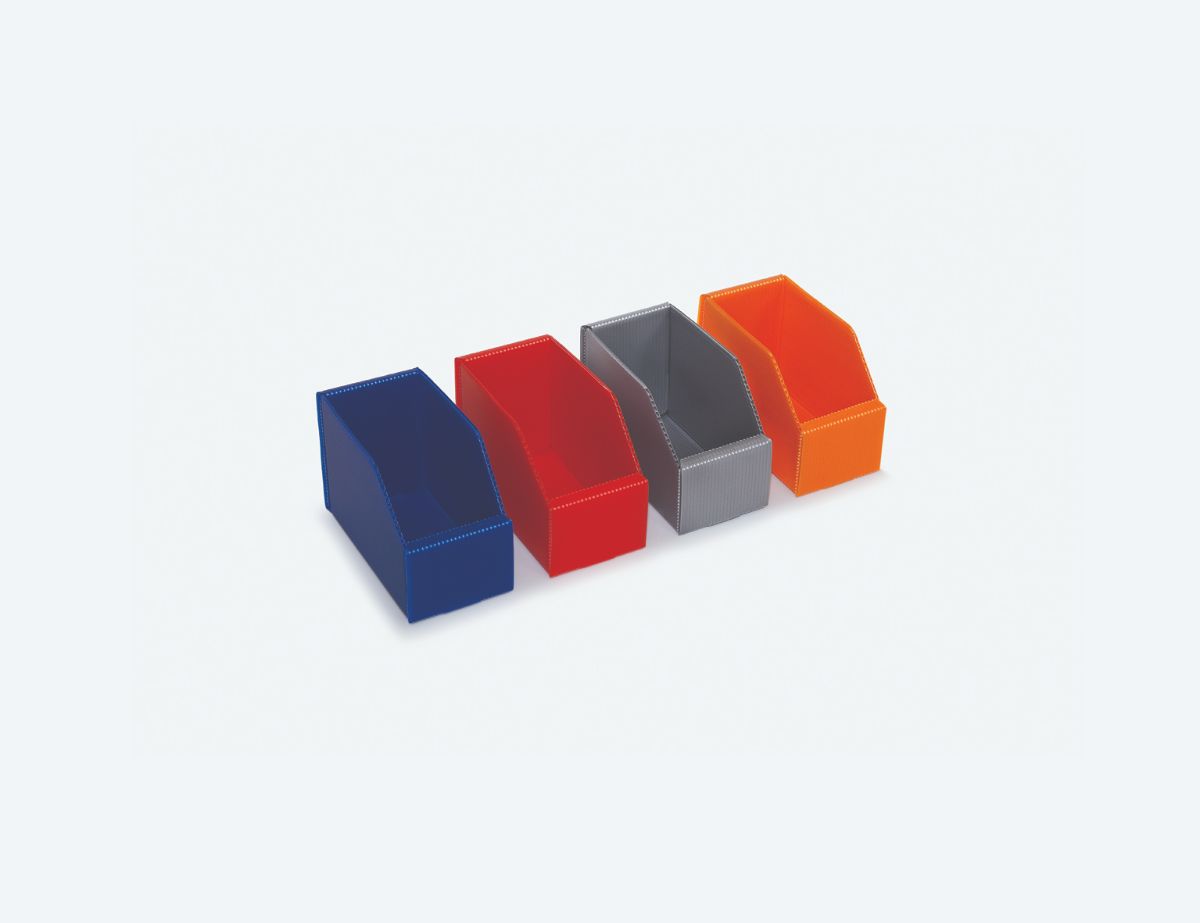 Fluted Plastic Parts Bins - 150mm Long - 25 Pack